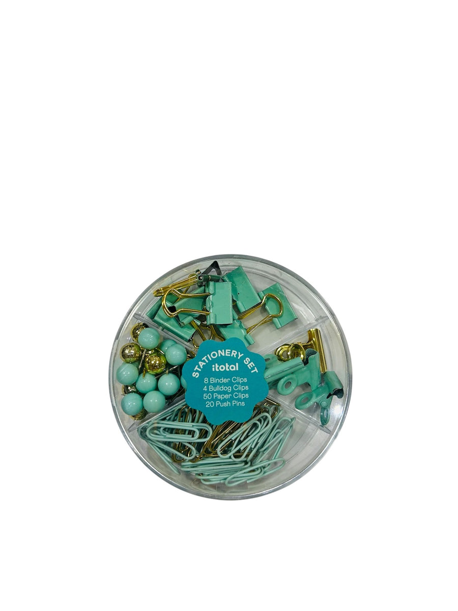 Set papeleria verde menta