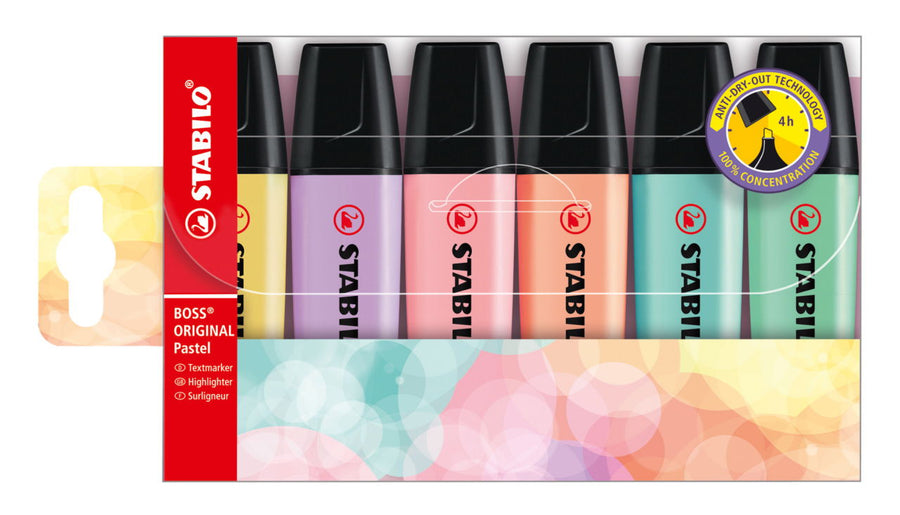 Stabilo Boss Original Pastel estuche 6 unidades