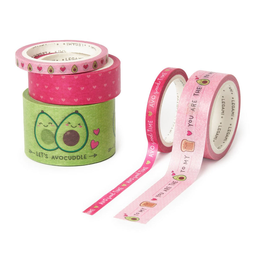 Set de 5 Cintas Adhesivas de Papel - Tape By Tape - Avocado