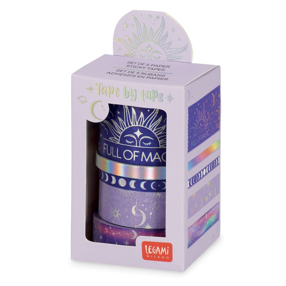 Set de 5 Cintas Adhesivas de Papel - Tape By Tape - Magic