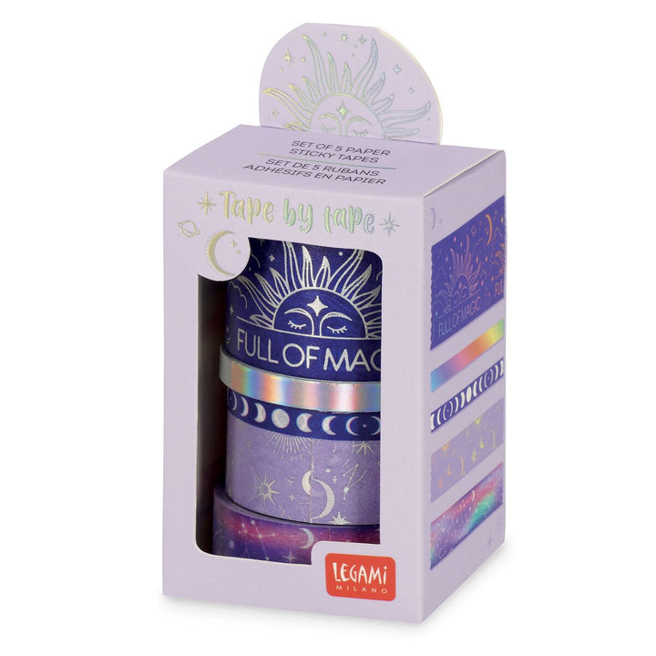 Set de 5 Cintas Adhesivas de Papel - Tape By Tape - Magic