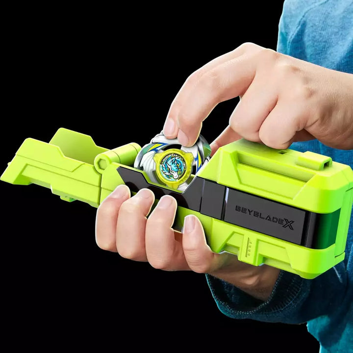 Beyblade X Set de Lanzador Verde con Peonza Blast Pegasus A Tr
