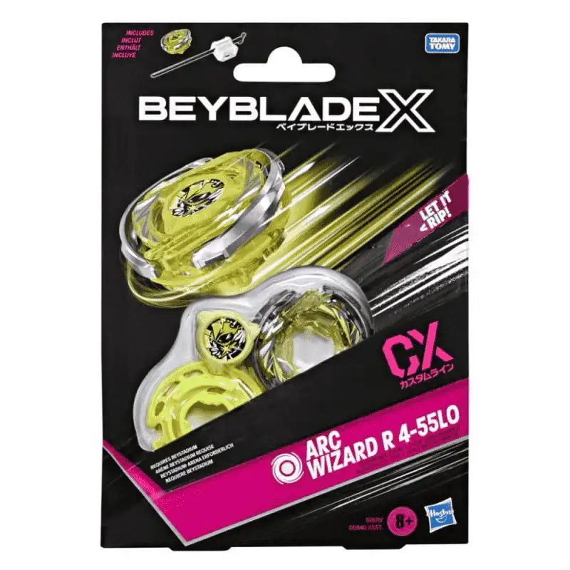 Beyblade X Kit Inicial – Top y lanzador para batallas épicas - Arc Wizard R 4-55LO