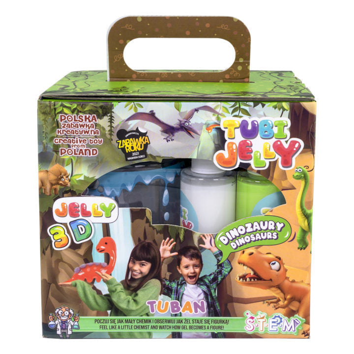 Conjunto Jelly 6 colores Aquario pequeño - Dinosaurios