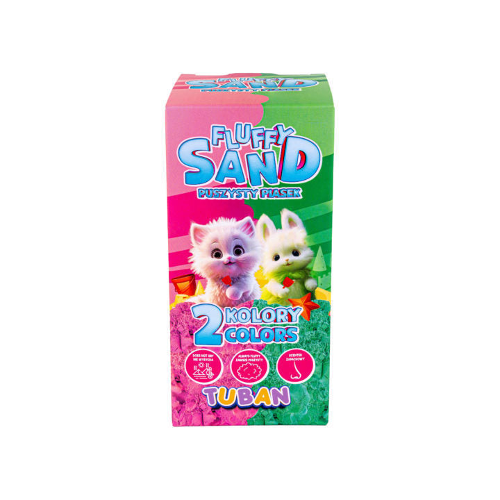 Tuban Conjunto Fluffy Sand rosa y verde 2 x 70 g