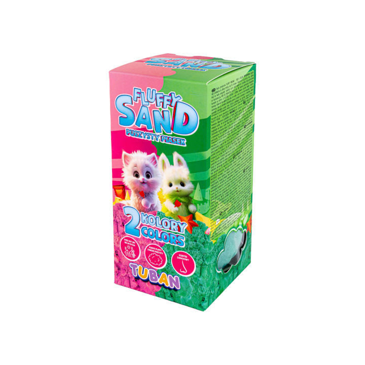Tuban Conjunto Fluffy Sand rosa y verde 2 x 70 g