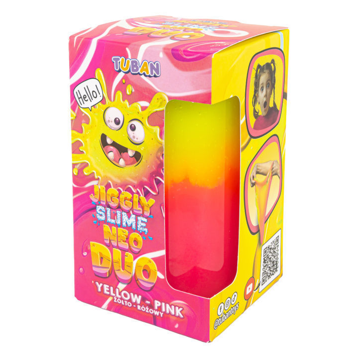 Jiggly slime neo duo – amarillo-rosa 430 g