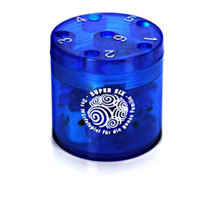 Super Six Azul, Ø 5 cm, juego de viaje