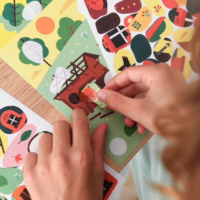 Mis Pegatinas Los Cuentos "Los 3 cerditos"