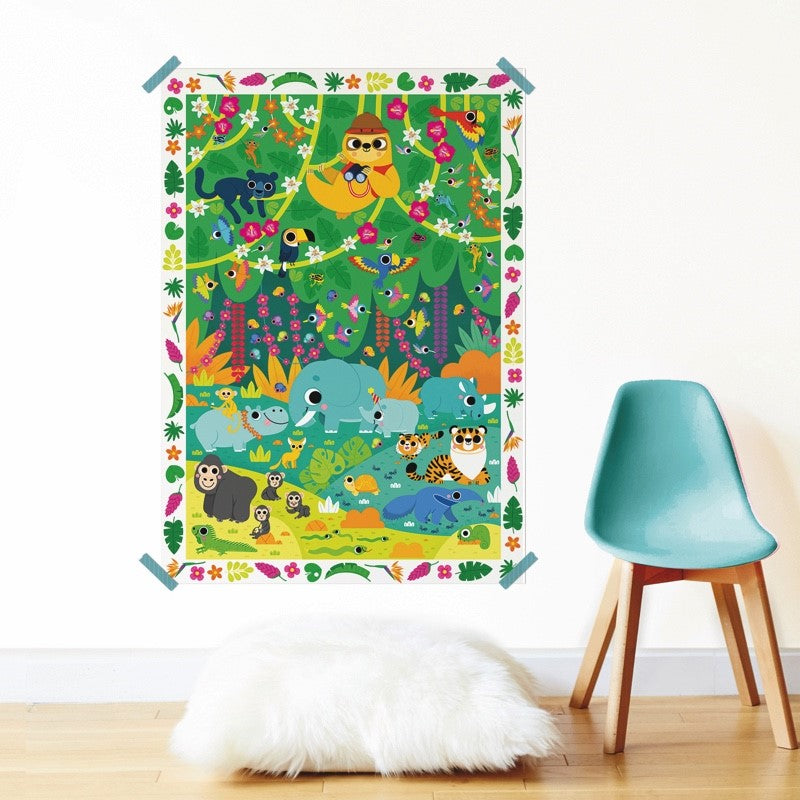 Póster Creativo Jungla +150 Pegatinas
