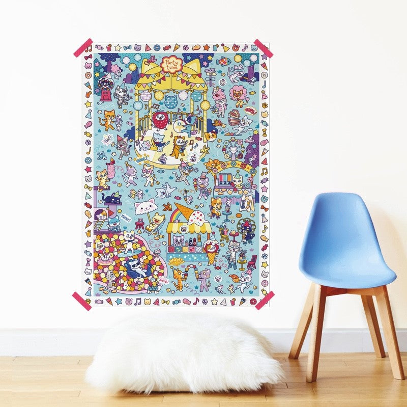 Póster Creativo Fiesta +150 Pegatinas