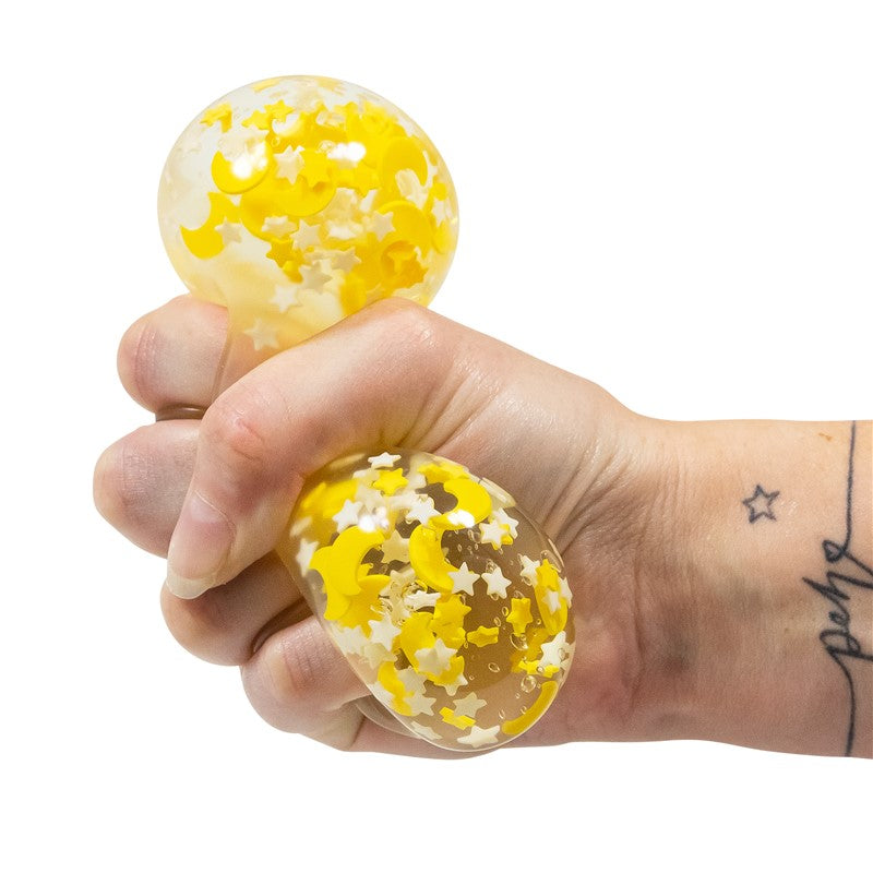 Luna y estrellas Squishy brilla en la oscuridad