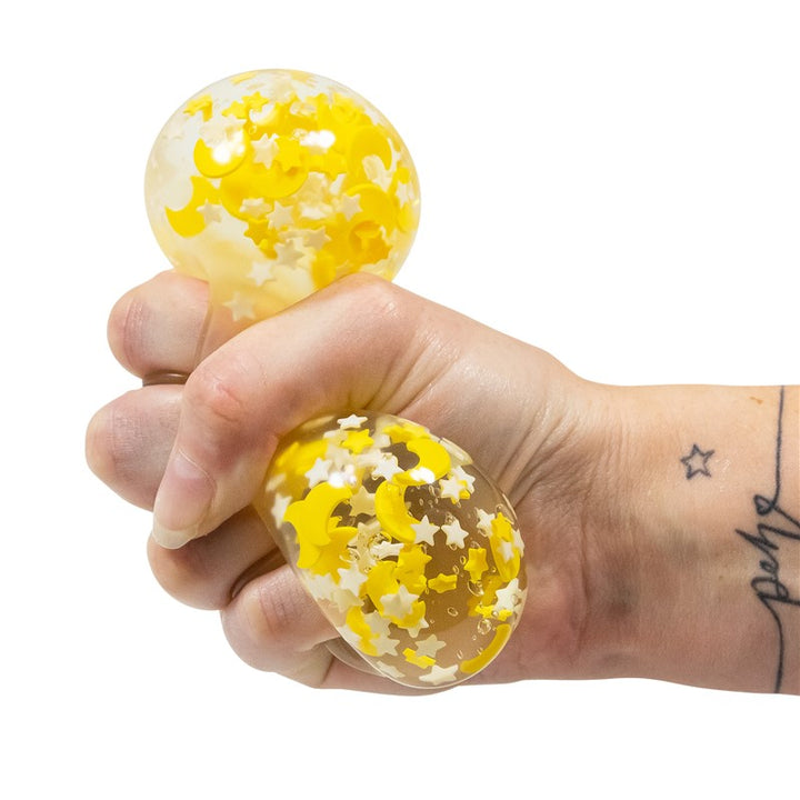 Luna y estrellas Squishy brilla en la oscuridad