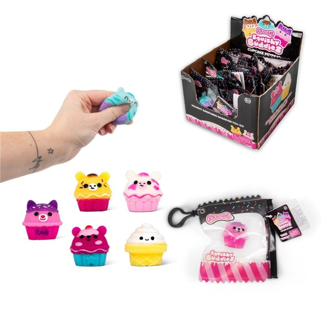 Scrunchems Squishy buddies cupcake keyring