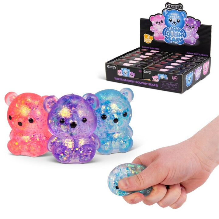 Scrunchems Diddy Sugar Squishy Bears 3 piezas