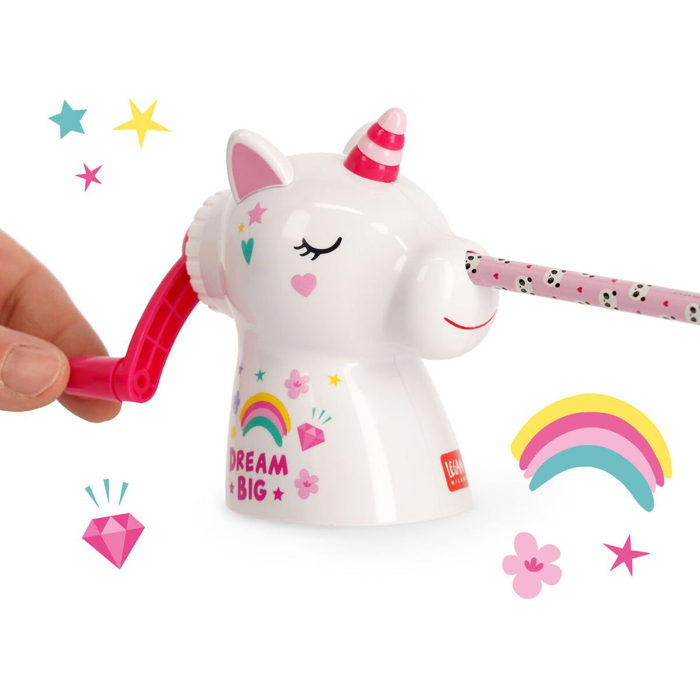 Sacapuntas de Manivela - Dream Big - Unicorn