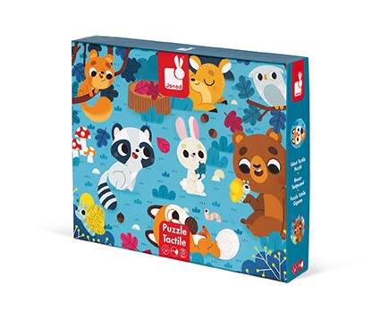 Puzzle táctil Los animales del bosque