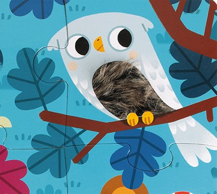Puzzle táctil Los animales del bosque