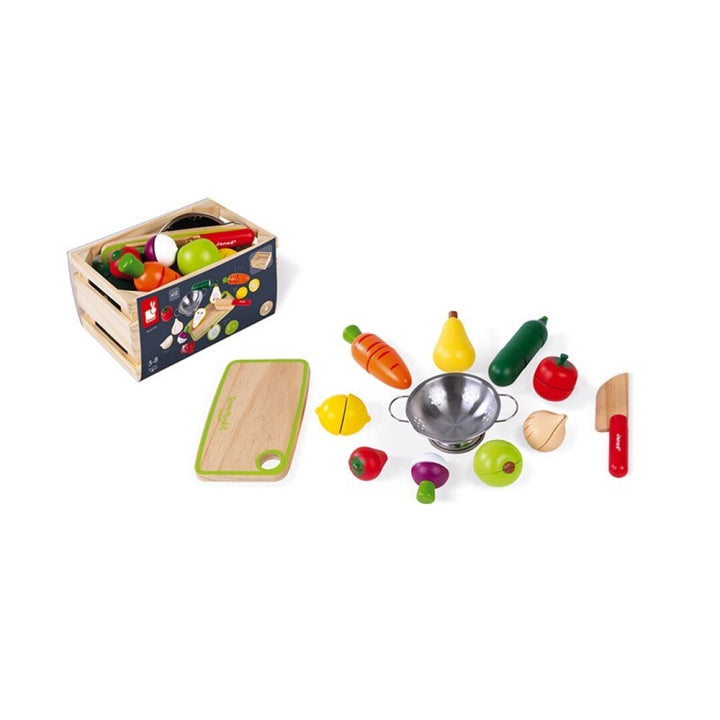 Maxi set de frutas y verduras velcro
