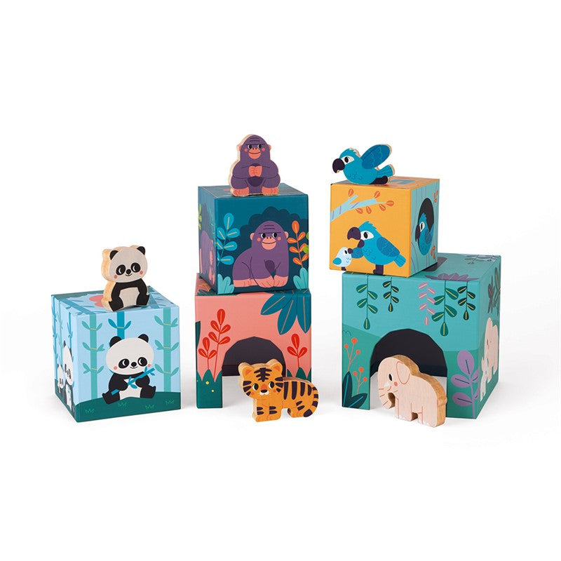 Figuras y pirámide animales