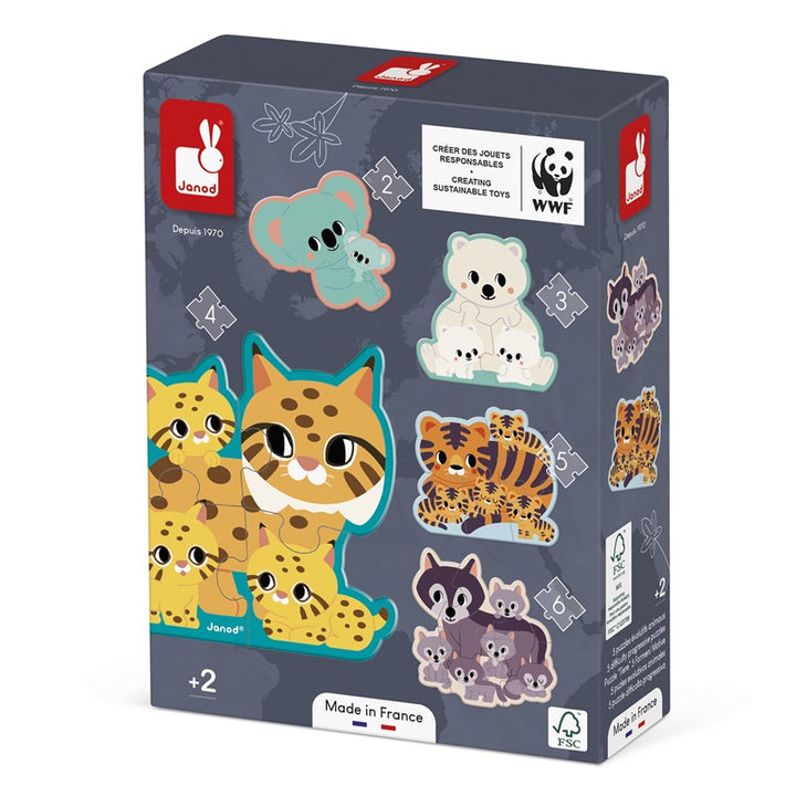 5 puzzles evolutivos animales
