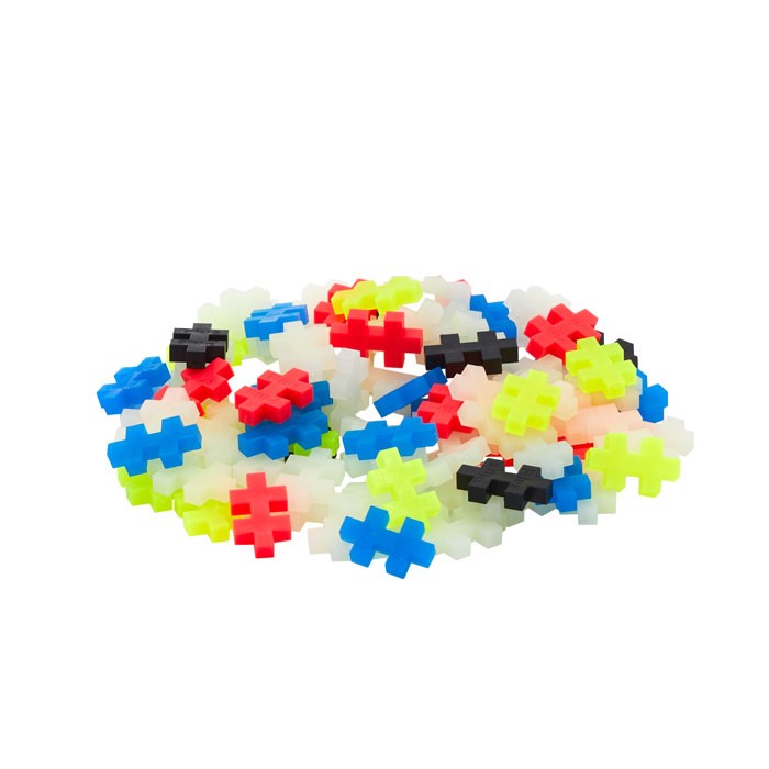 Pack Tubo Plus Plus Brilla en la Oscuridad Mix 100 pcs