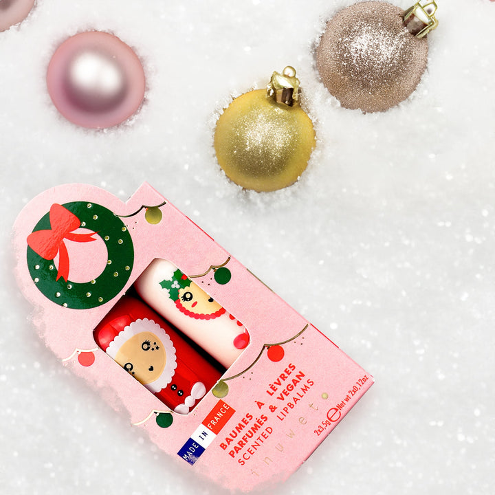 Set de 2 labiales Corona: mango & caramelo