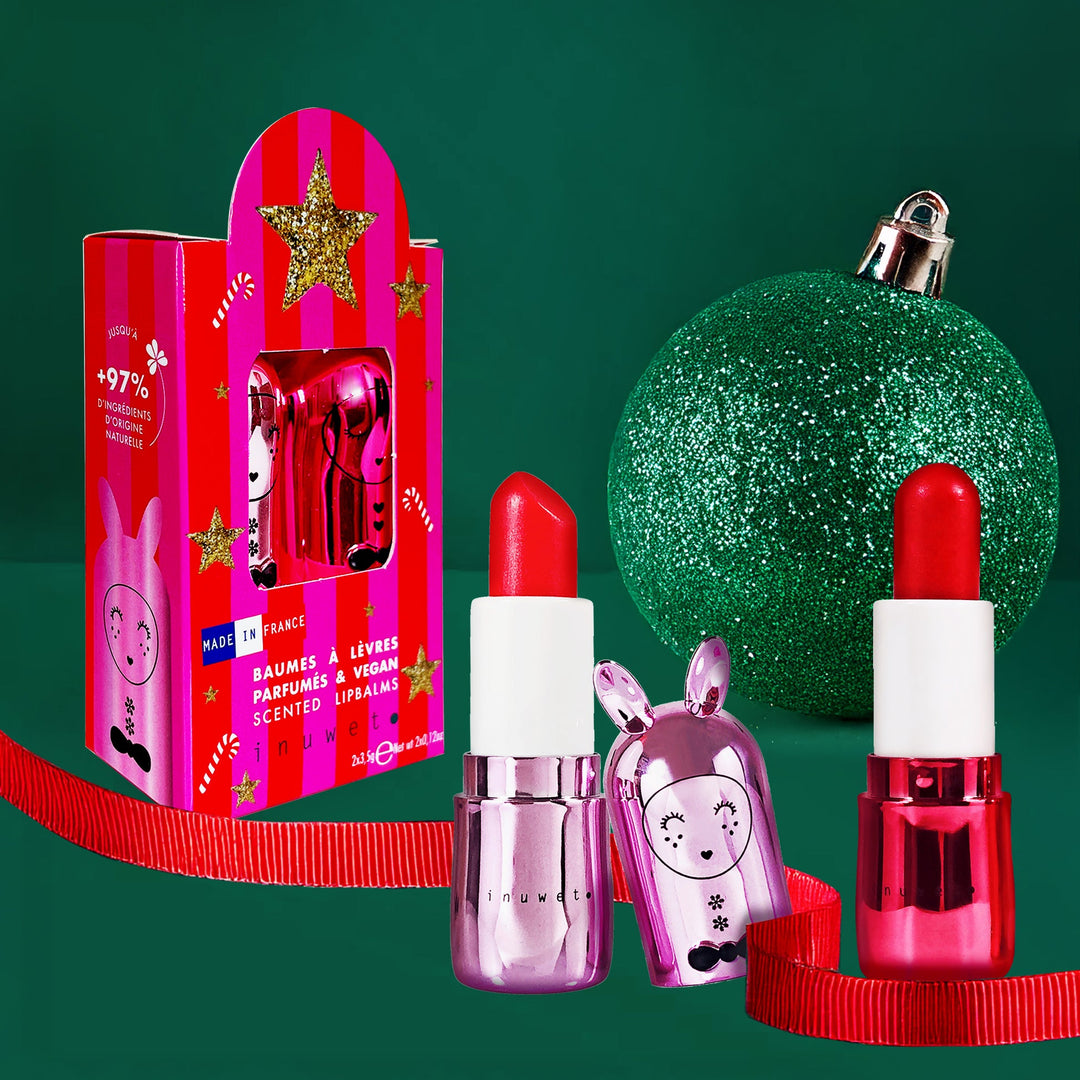 Set de 2 labiales - Couture (sorbete de frambuesa y manzana de caramelo)