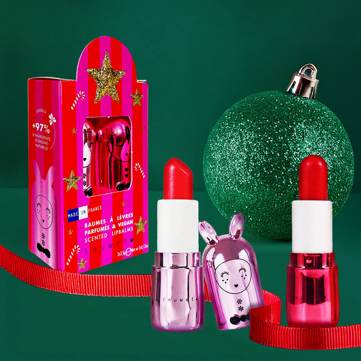 Set de 2 labiales - Couture (sorbete de frambuesa y manzana de caramelo)