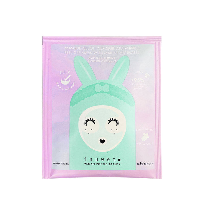 Mascarilla facial peel-off en polvo - hidratante aroma Monoï