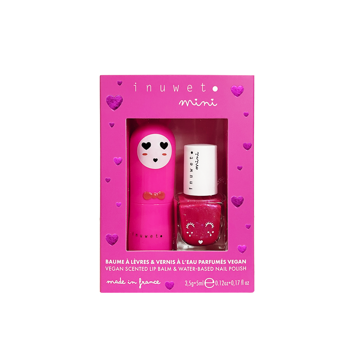Set de labial + Esmalte de uñas - Cereza y Fresa