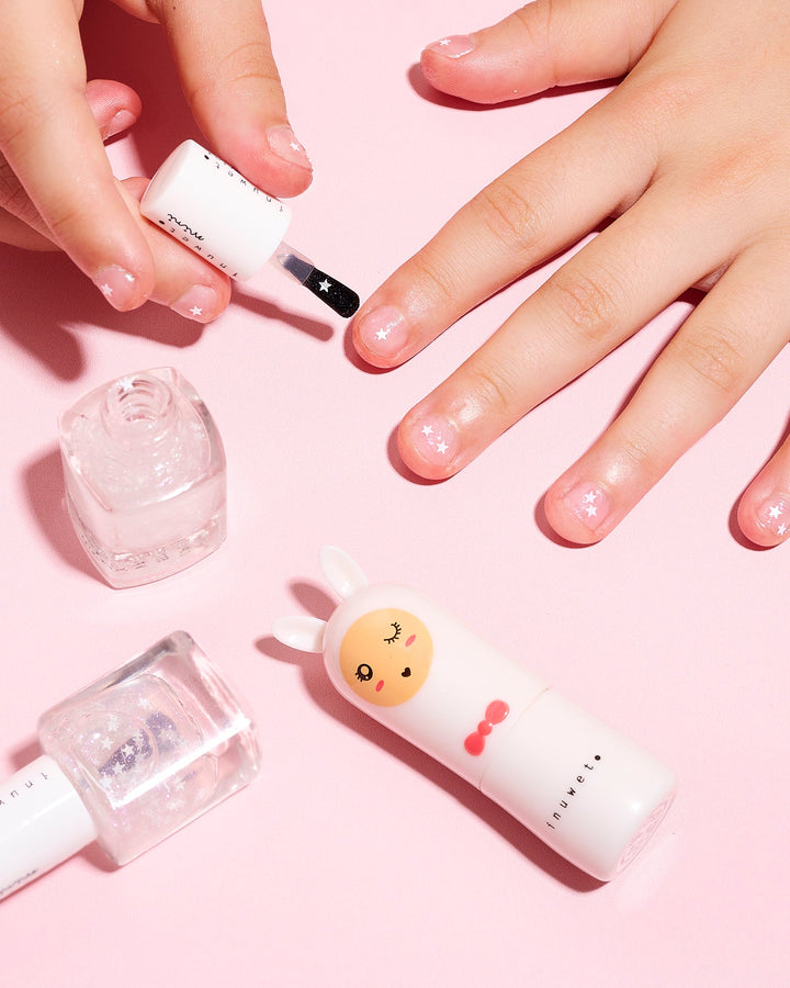 Esmalte de uñas a base de agua Kids - Purpurina dorada Aroma Papaya