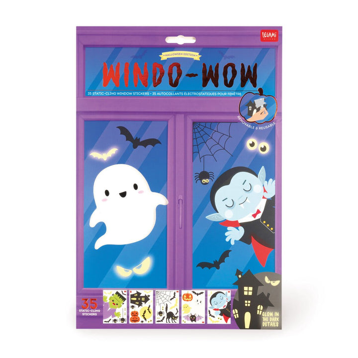 Set de 35 Adhesivos Electrostáticos Para Ventanas - Windo-Wow- Halloween