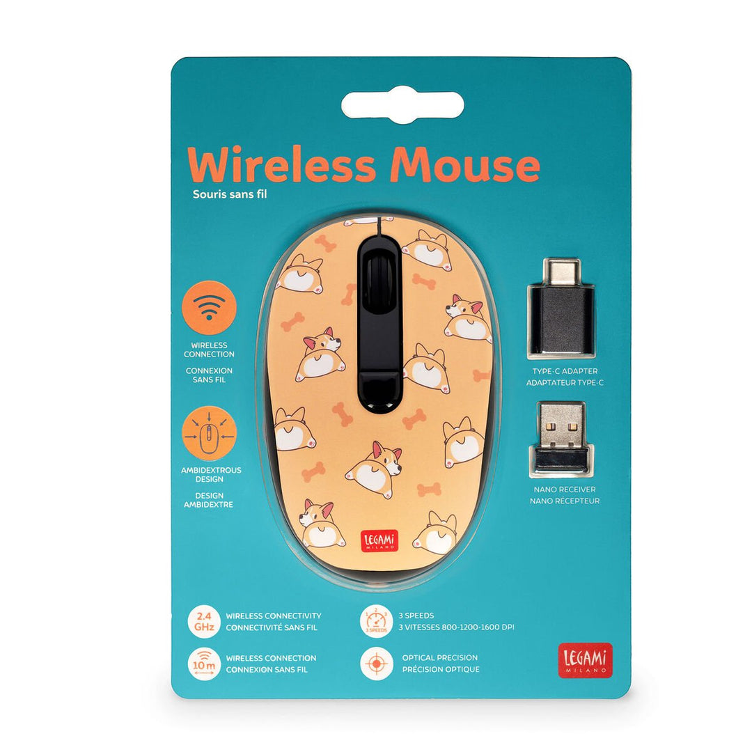 Ratón Inalámbrico Corgi - Wireless Mouse