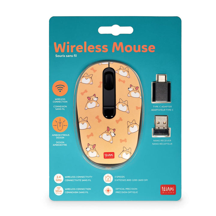 Ratón Inalámbrico Corgi - Wireless Mouse