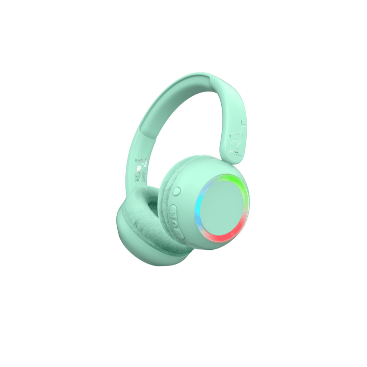 Auriculares con luz ambiental - Verde menta