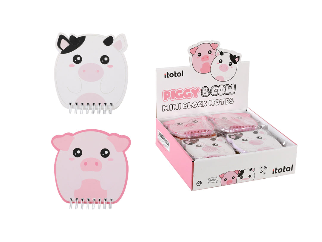 Mini Bloc de notas  - Piggy & Cow