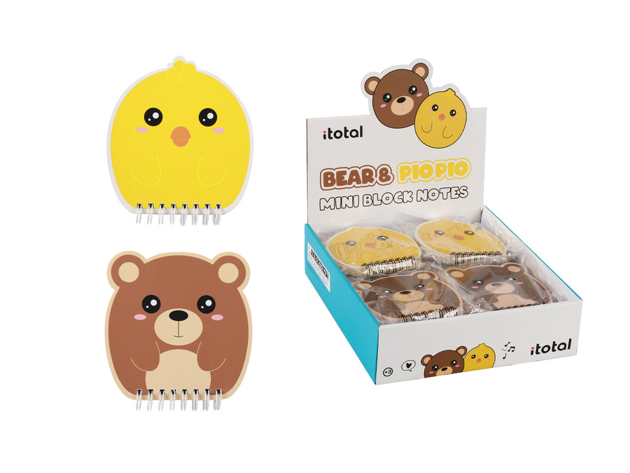Mini Bloc de notas  - Bear & Pio Pio