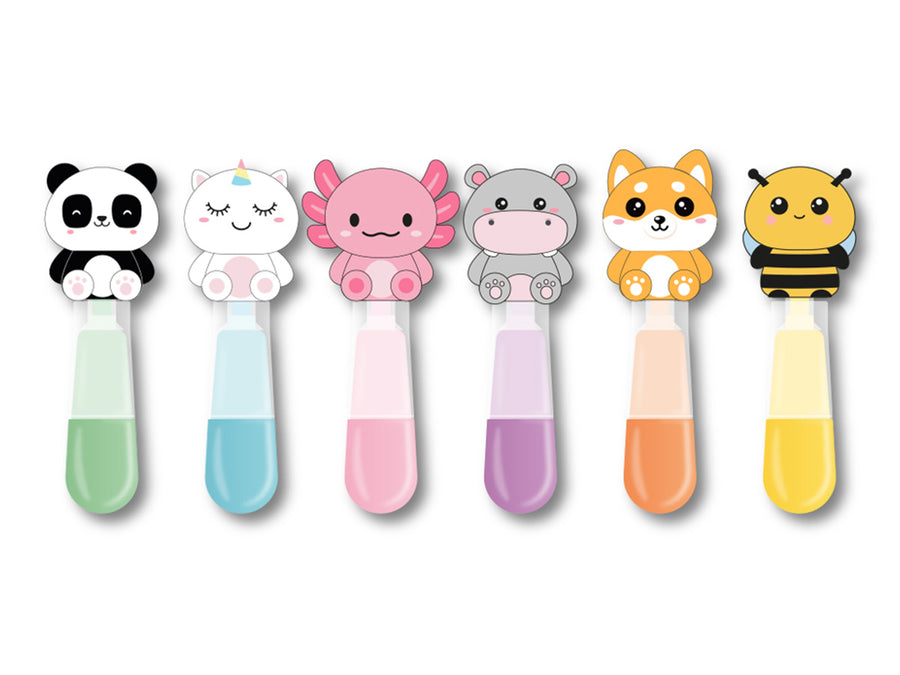 Resaltadores Cute animals set de 6 uds