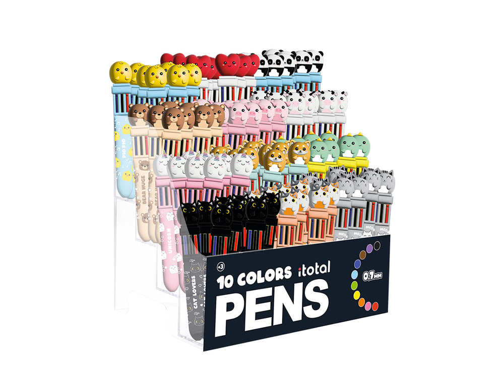Bolígrafos multicolores surtidos