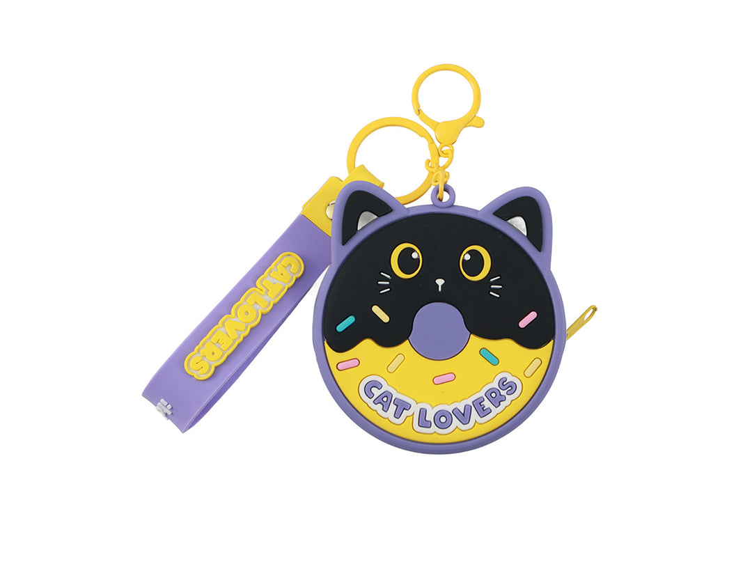 Monedero Donut Black Cat