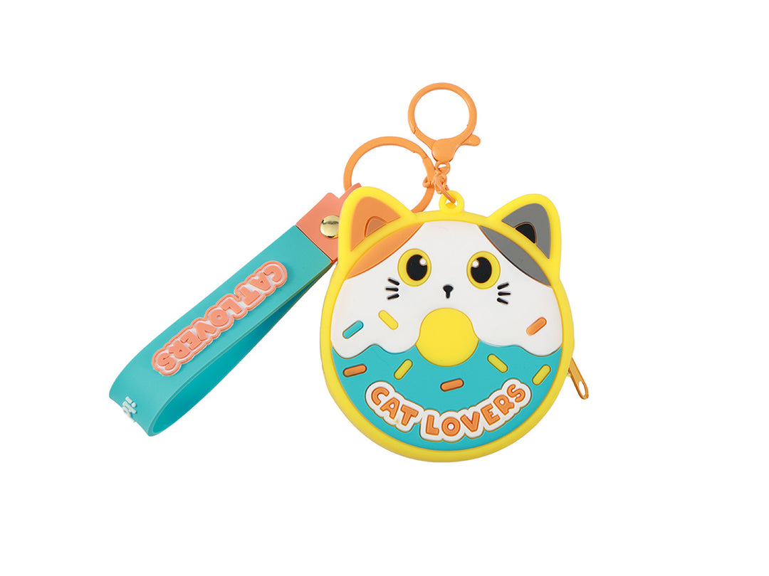 Monedero Donut Orange Cat