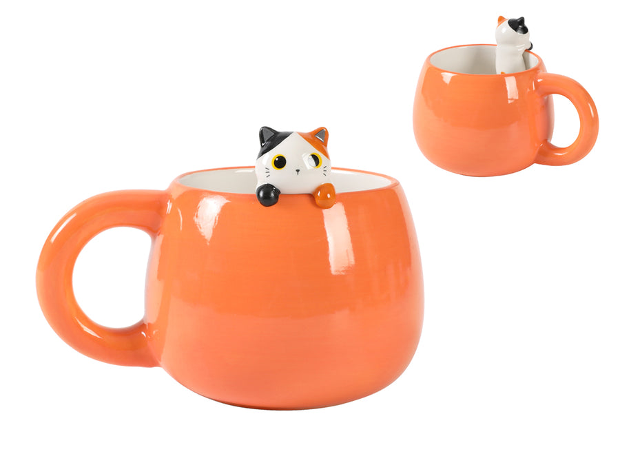Taza de cerámica con Charm Orange Cat