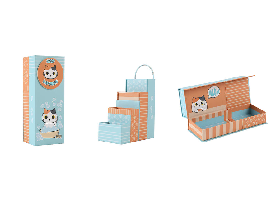 Organizador - portabolígrafos - Orange Cat