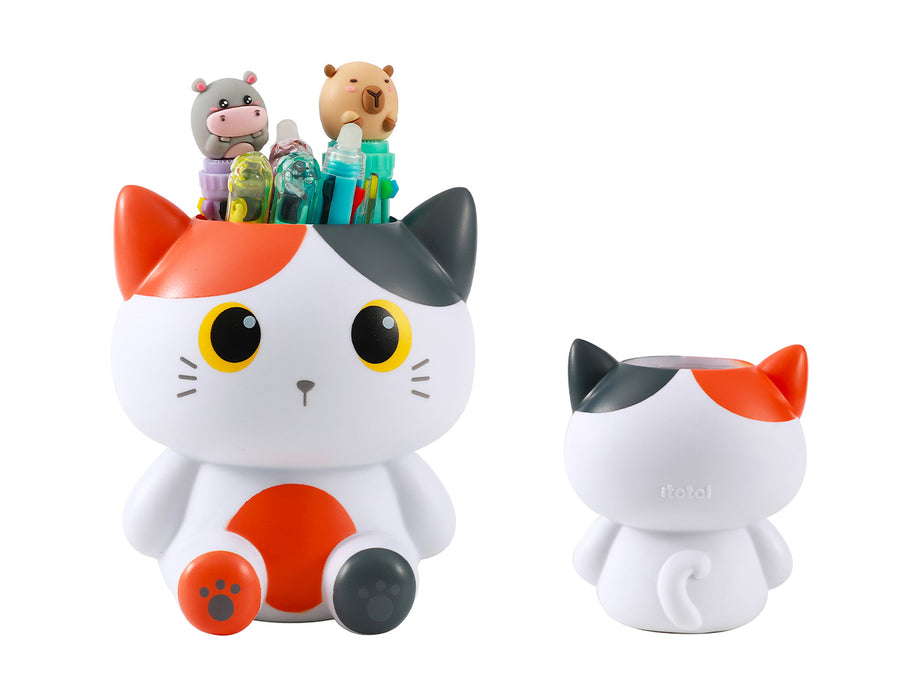 Portabolígrafos 3D - Orange Cat
