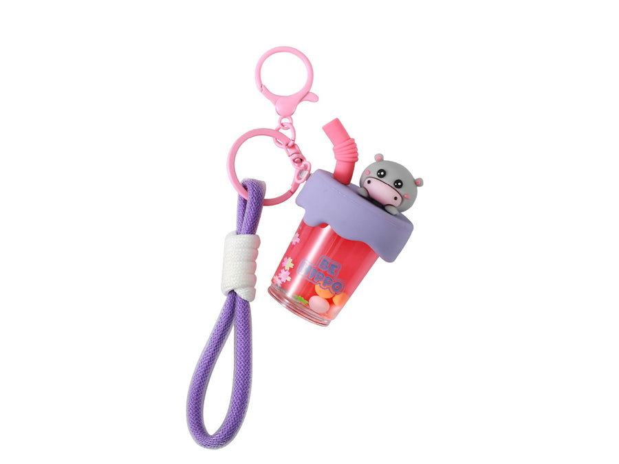 Llaveros Bubble Tea - Hippo