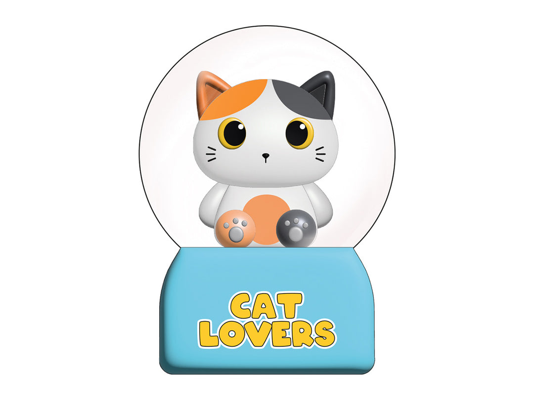 Bola de nieve Orange Cat con luz