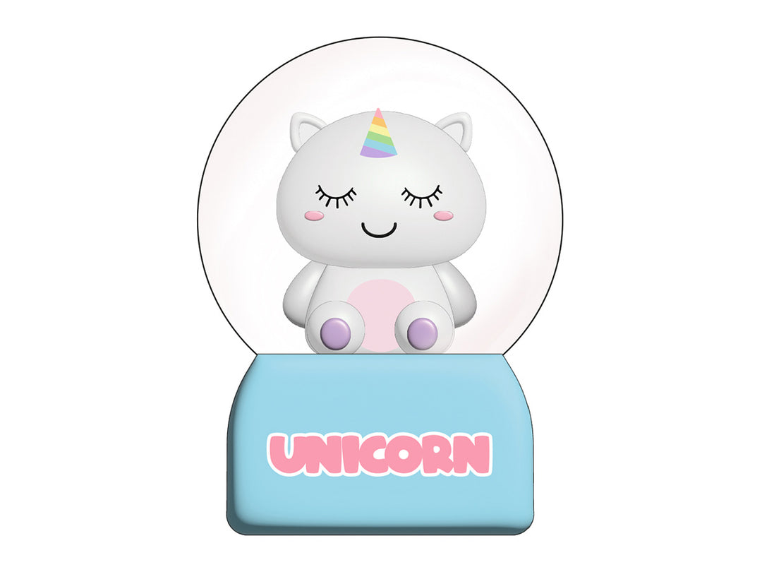 Bola de nieve Unicorn con luz