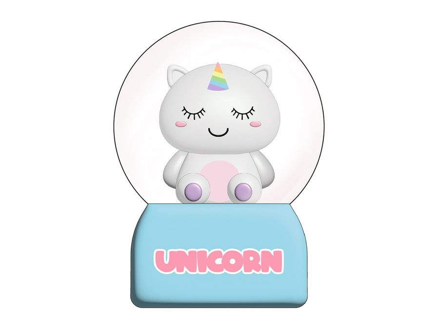 Bola de nieve Unicorn con luz