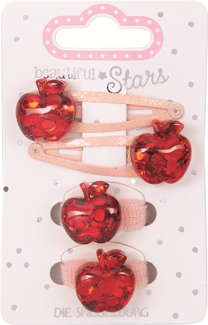 Clips y gomas para el pelo Manzanas Beautiful Stars